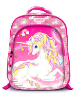 Backpack 16" 2Zips Visual Bomb 3D Fabric Satin Waterproof Girls Design