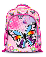 Backpack 16" 2Zips Visual Bomb 3D Fabric Satin Waterproof Girls Design