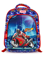 Backpack 16" 2Zips Visual Bomb 3D Fabric Satin Waterproof Patterns Boys S