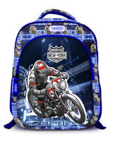 Backpack 16" 2Zips Visual Bomb 3D Fabric Satin Waterproof Patterns Boys S