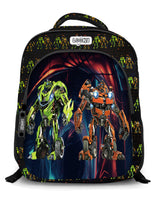 Backpack 16" 2Zips Visual Bomb 3D Fabric Satin Waterproof Patterns Boys S