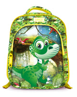 Backpack 16" 2Zips Visual Bomb 3D Fabric Satin Waterproof Patterns Boys S