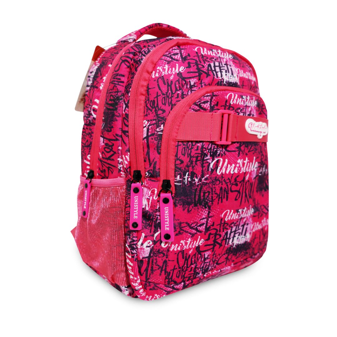 Unistyle Backpack 17'' 3Zips Girl Unistyle + Key Ring