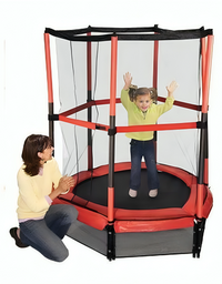 TRAMPOLINE WITH PROTECTION FOR KIDS
