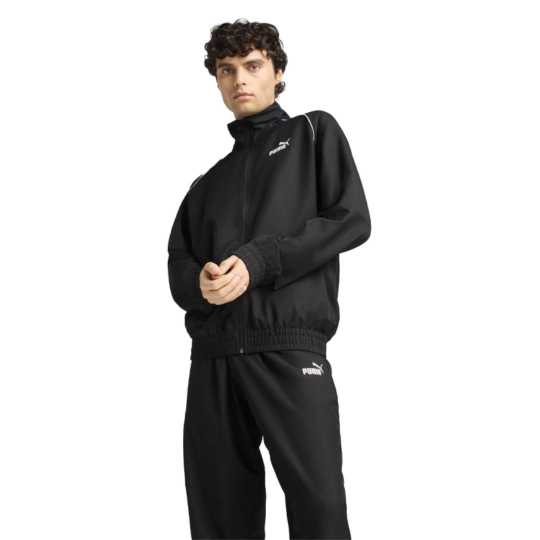 Woven Piping Tracksu Puma Black