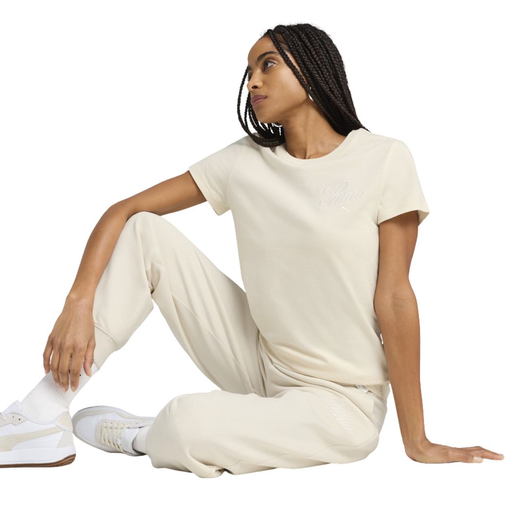 Ess Script Tee Alpine Snow