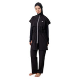 Pascal Lycra Long Sleeve Hijab Swimsuit – Black