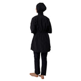 Joyce Gilet Long Sleeve Hijab Swimsuit – Black