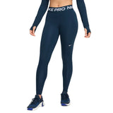 Nike Pro Women'S Mid-Rise Mesh-Panelled Leggings