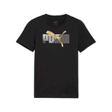 تي شيرت ESS LOGO LAB Holiday من PUMA باللون الأسود.