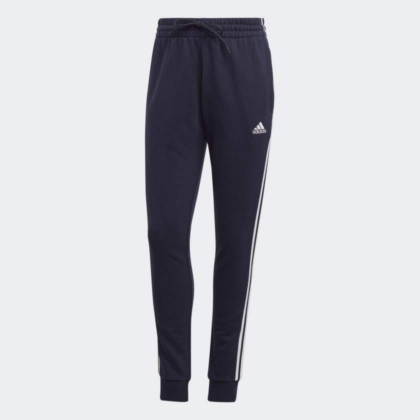 Essentials 3-Stripes French Terry Cuffed Joggers
