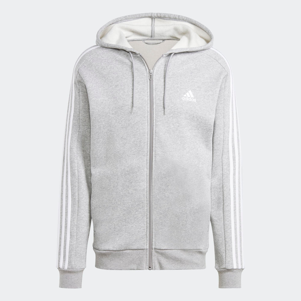 Essentials Fleece 3-Stripes Full-Zip Hoodie