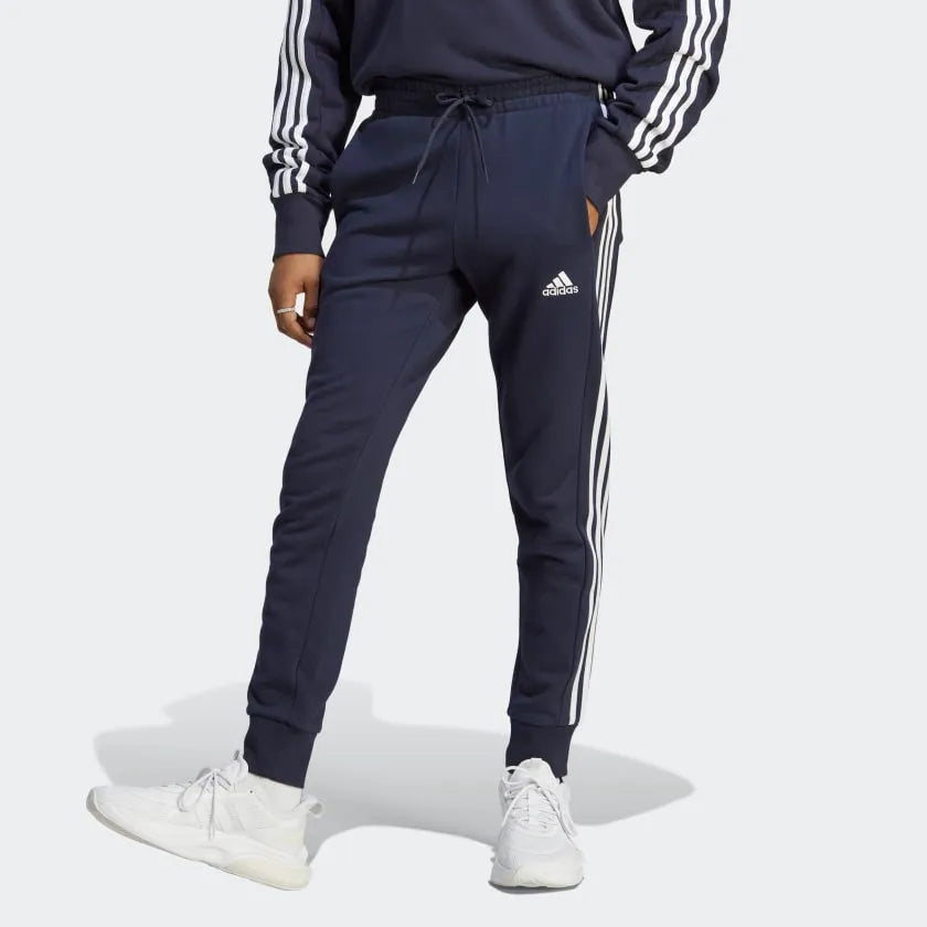 Essentials French Terry Tapered Cuff 3-Stripes Joggers