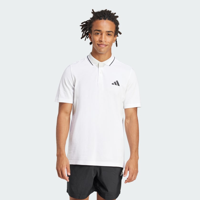 Essentials Small Logo Piqué Polo Shirt