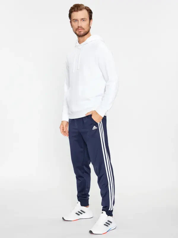 Essentials Warm-Up Tapered 3-Stripes Track Tracksuit Bottoms