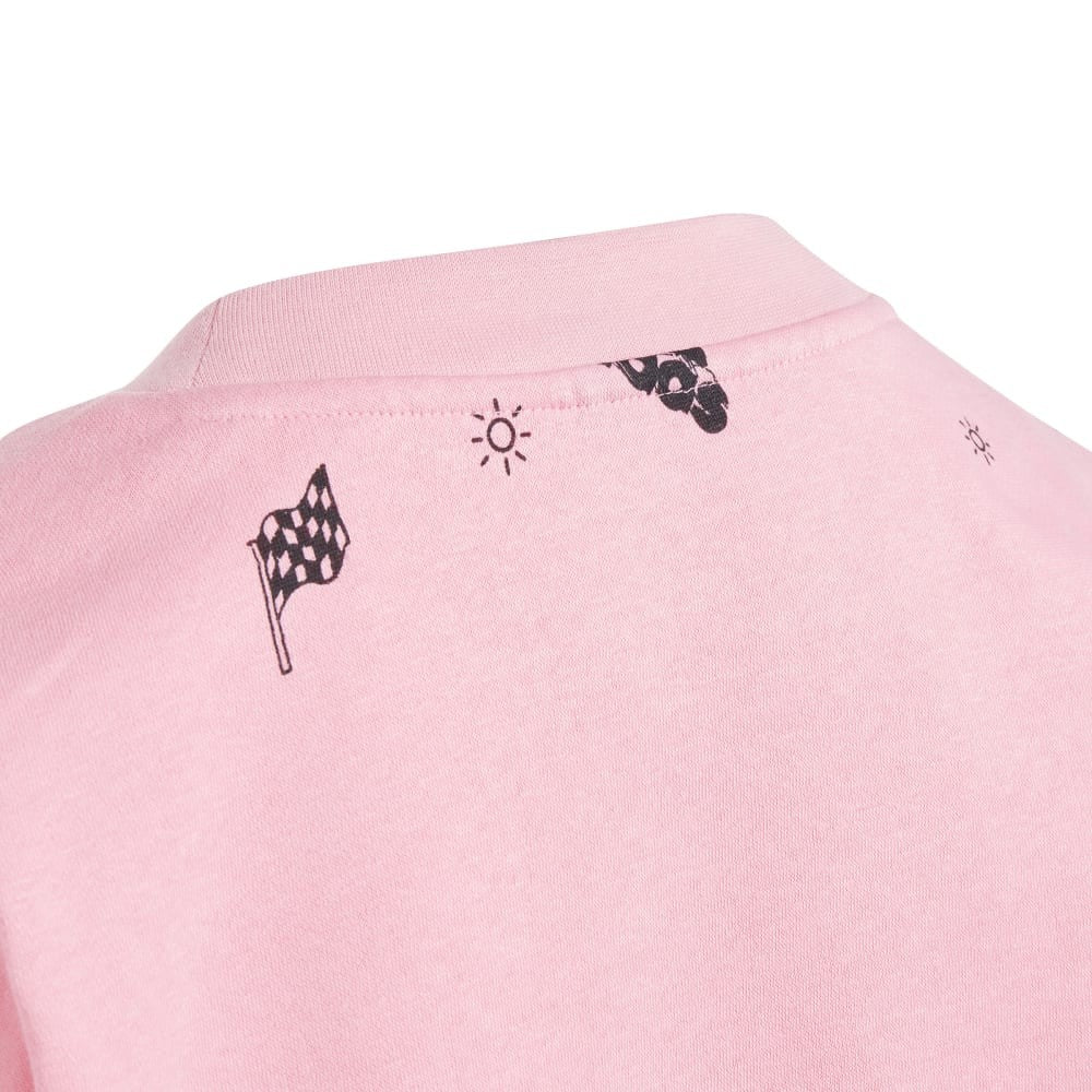 Brand Love Allover Print Crew Sweatshirt Kids