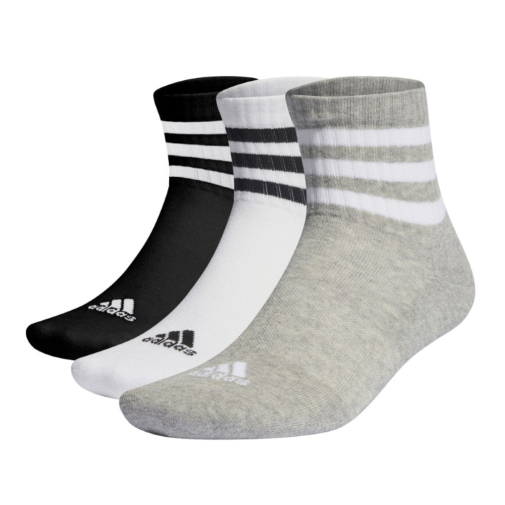 3-Stripes Cushioned Sportswear Low-Cut Socks 3 Pairs