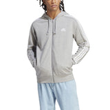 Essentials French Terry 3-Stripes Full-Zip Hoodie