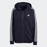 Essentials 3-Stripes French Terry Regular Full-Zip Hoodie