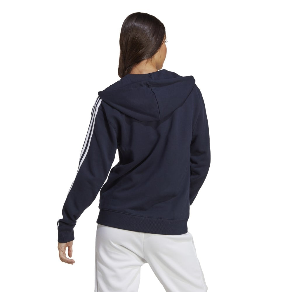 Essentials 3-Stripes French Terry Regular Full-Zip Hoodie