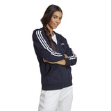 Essentials 3-Stripes French Terry Regular Full-Zip Hoodie