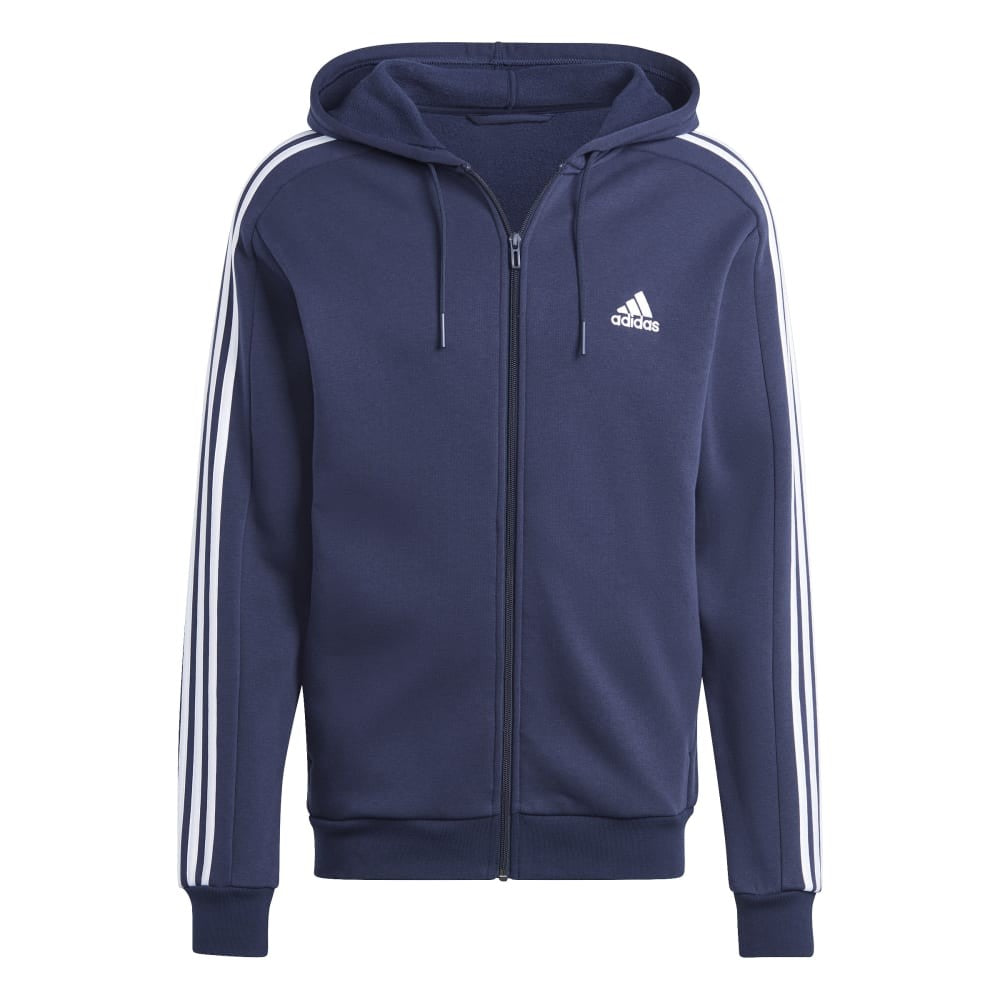 Essentials Fleece 3-Stripes Full-Zip Hoodie