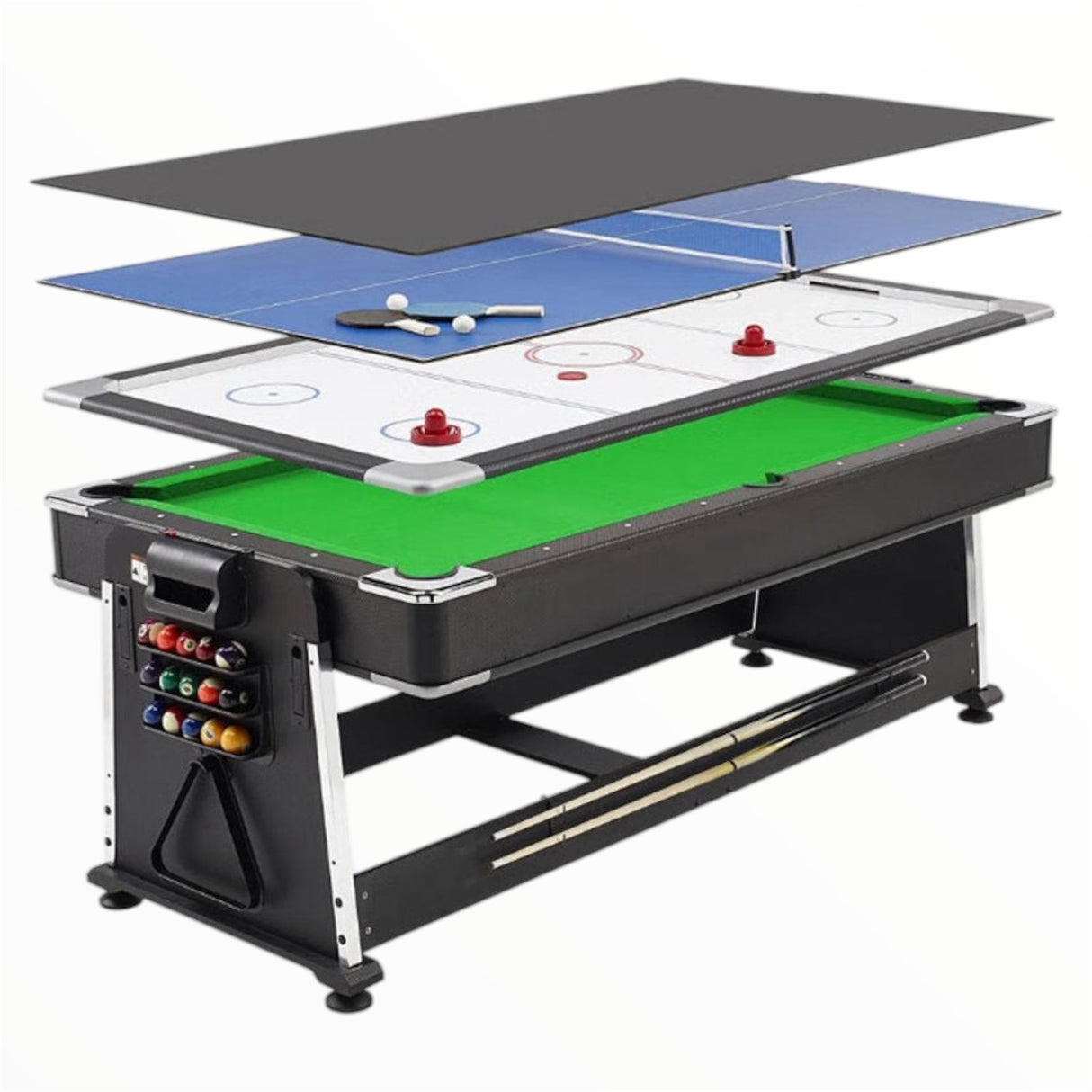 7Ft 4-In-1 Pool Table Full Set