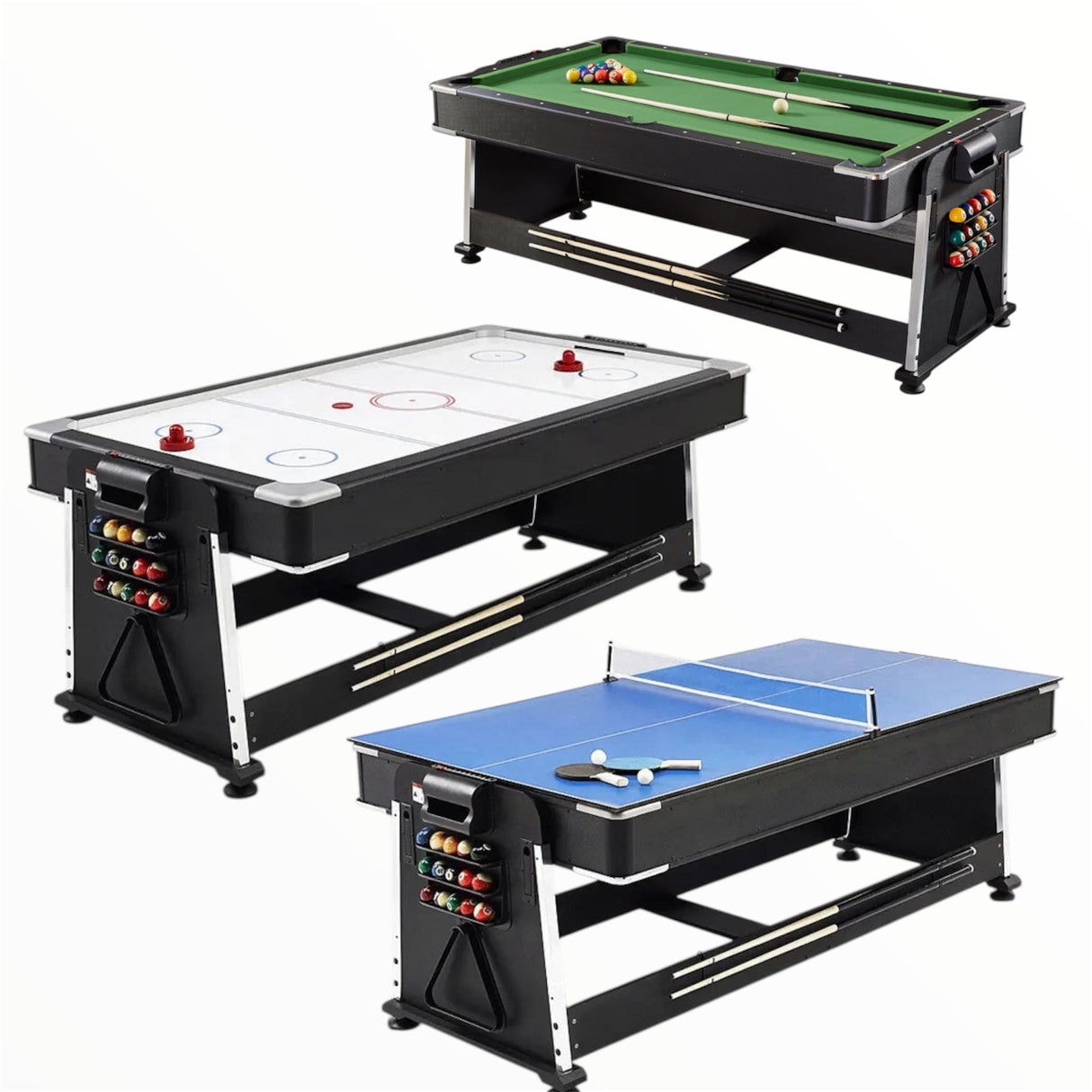 7Ft 4-In-1 Pool Table Full Set