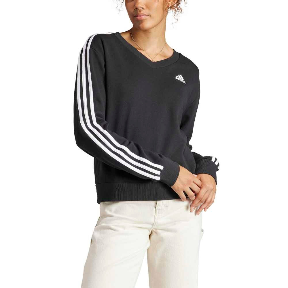 Essentials 3-Stripes V-Neck Sweatshirt