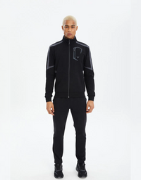 Bilcee Men's Stand-Up Collar Tracksuit LS-0670
