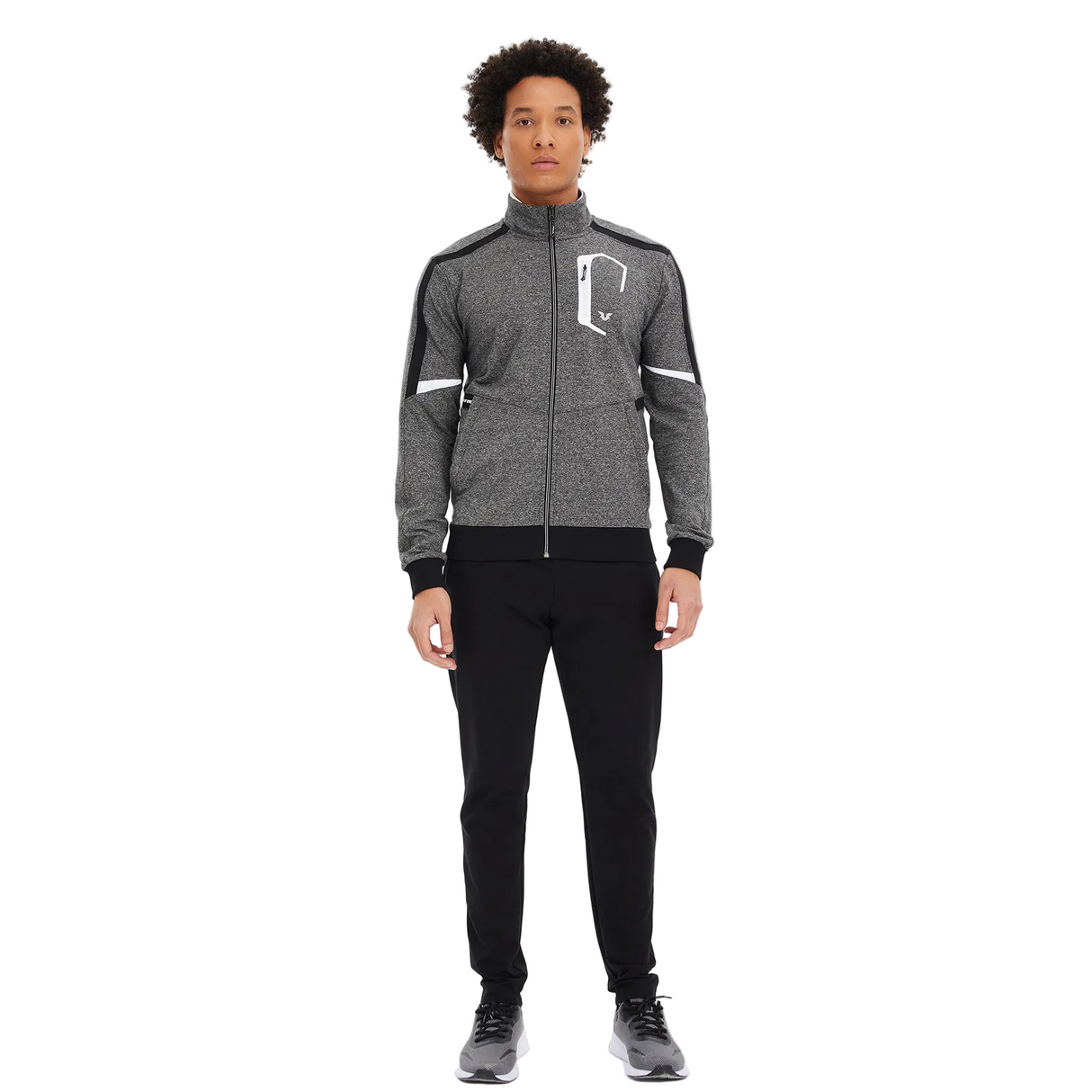 Bilcee Men'S Stand-Up Collar Tracksuit Ls-0670