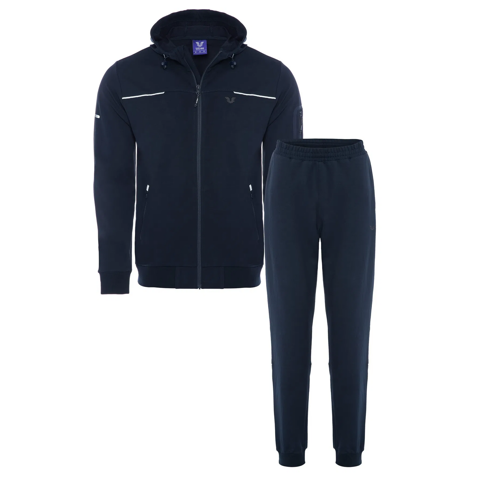 Bilcee Men's Hooded Tracksuit Set LS-0785