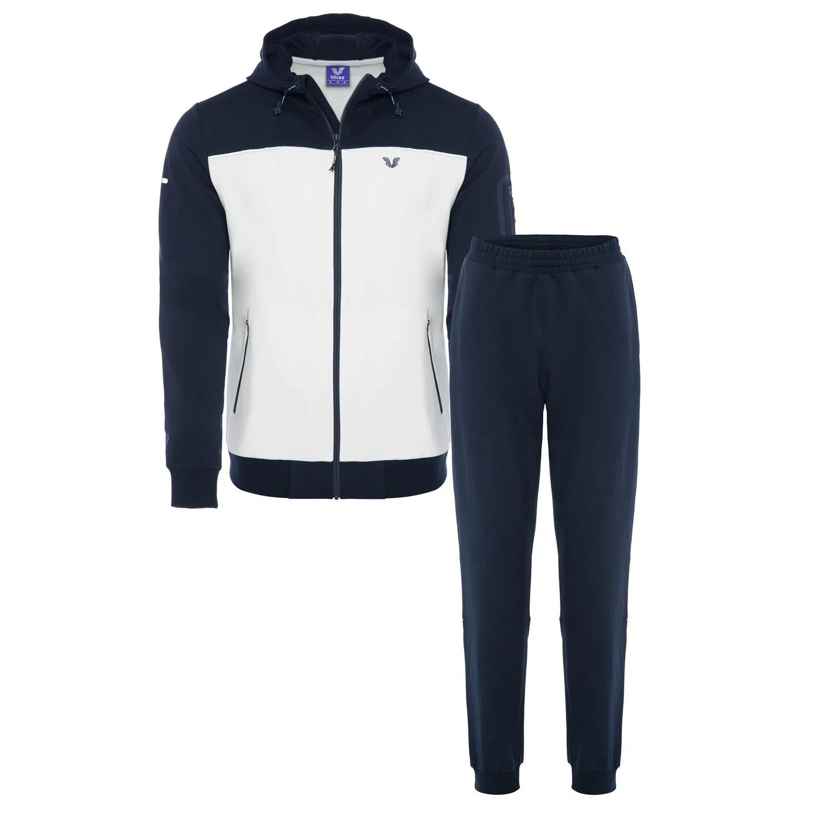 Bilcee Men's Hooded Tracksuit Set LS-0785