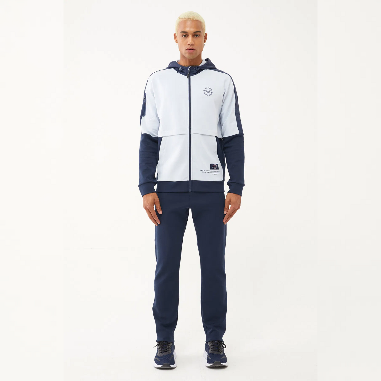 Bilcee Men's Hooded Lycra Cotton Tracksuit 1525