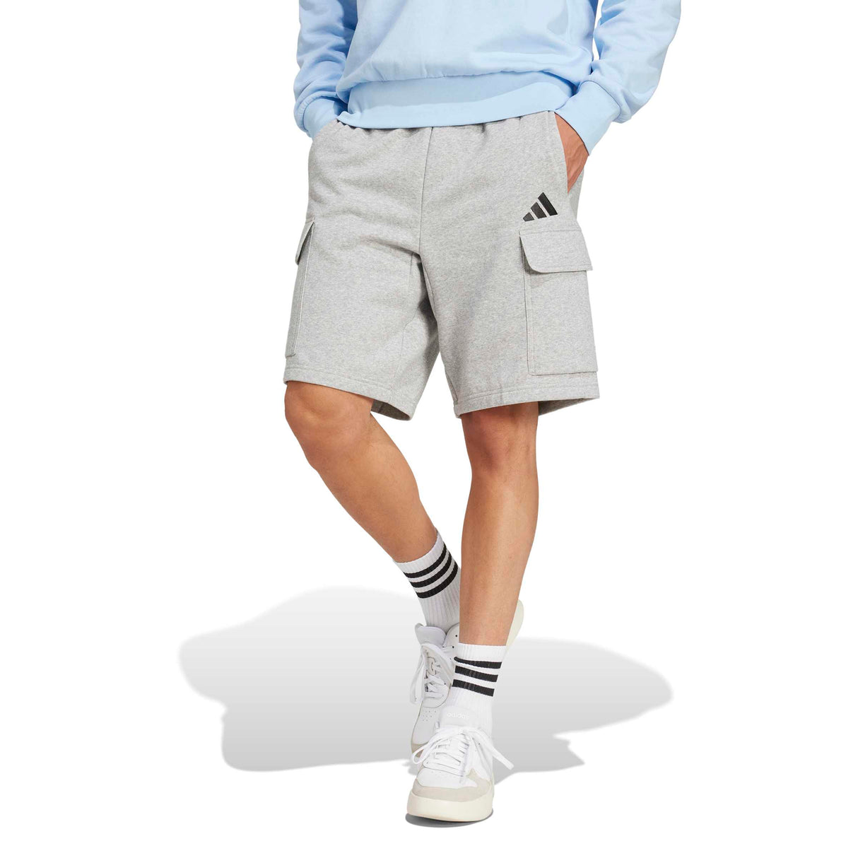 Essentials Feel Cozy Fleece Cargo Shorts