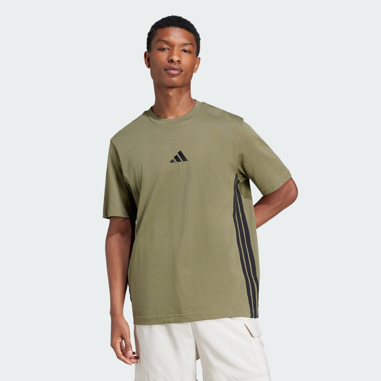 Essentials 3-Stripes Single Jersey T-Shirt