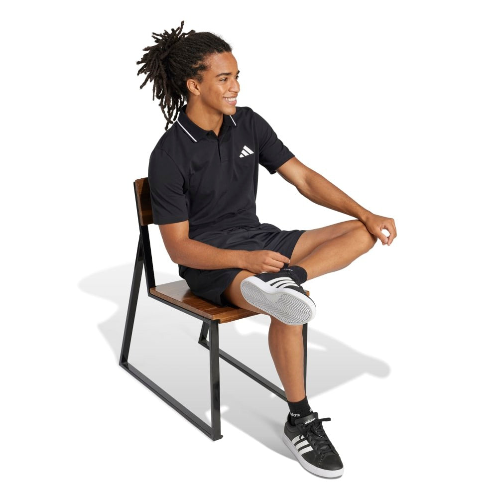 Essentials Small Logo Piqué Polo Shirt