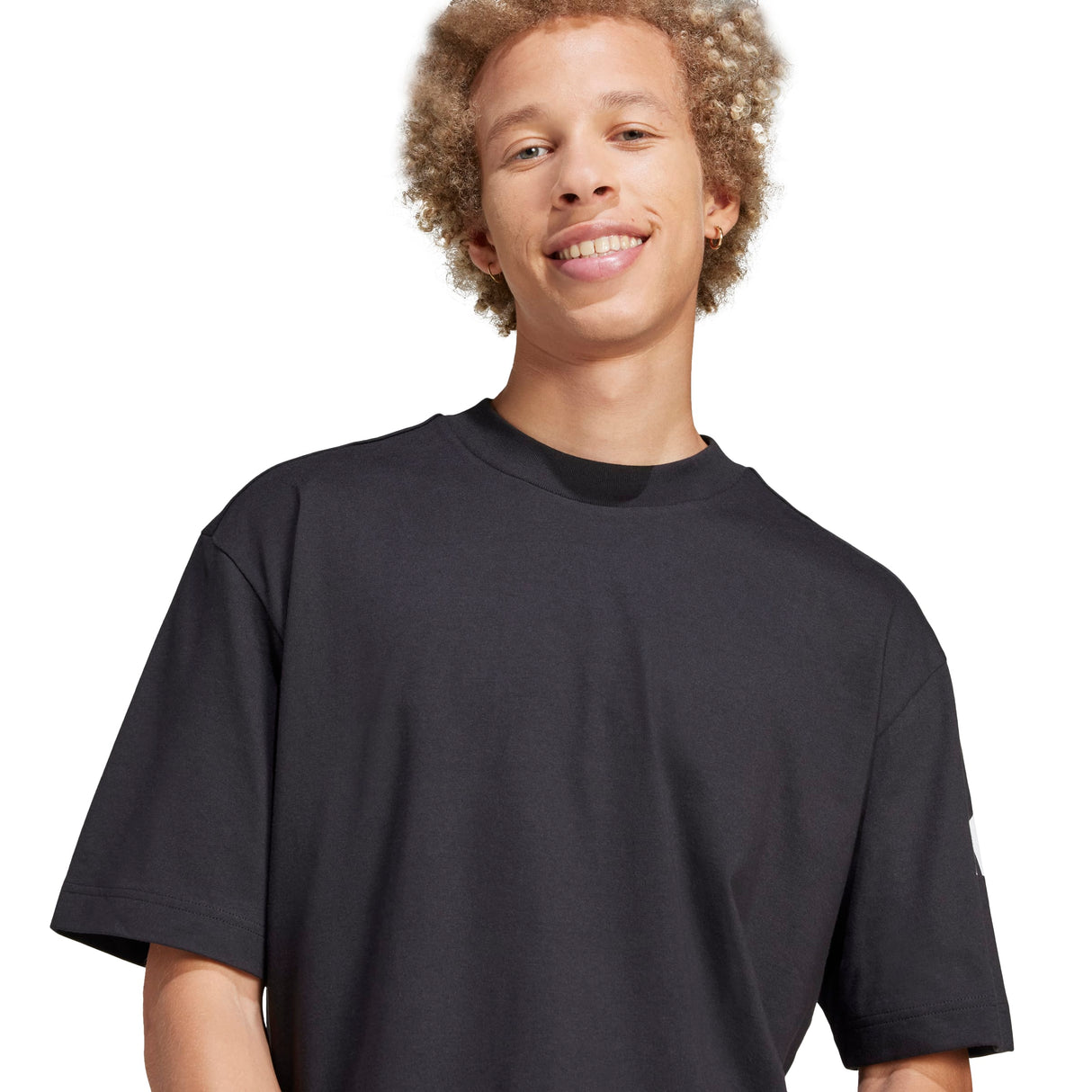 Essentials Loose Fit 3 Bar Logo T-Shirt