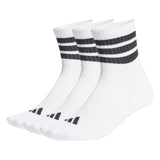 3-Stripes Cushioned Sportswear Mid-Cut Socks in a Pack of 3