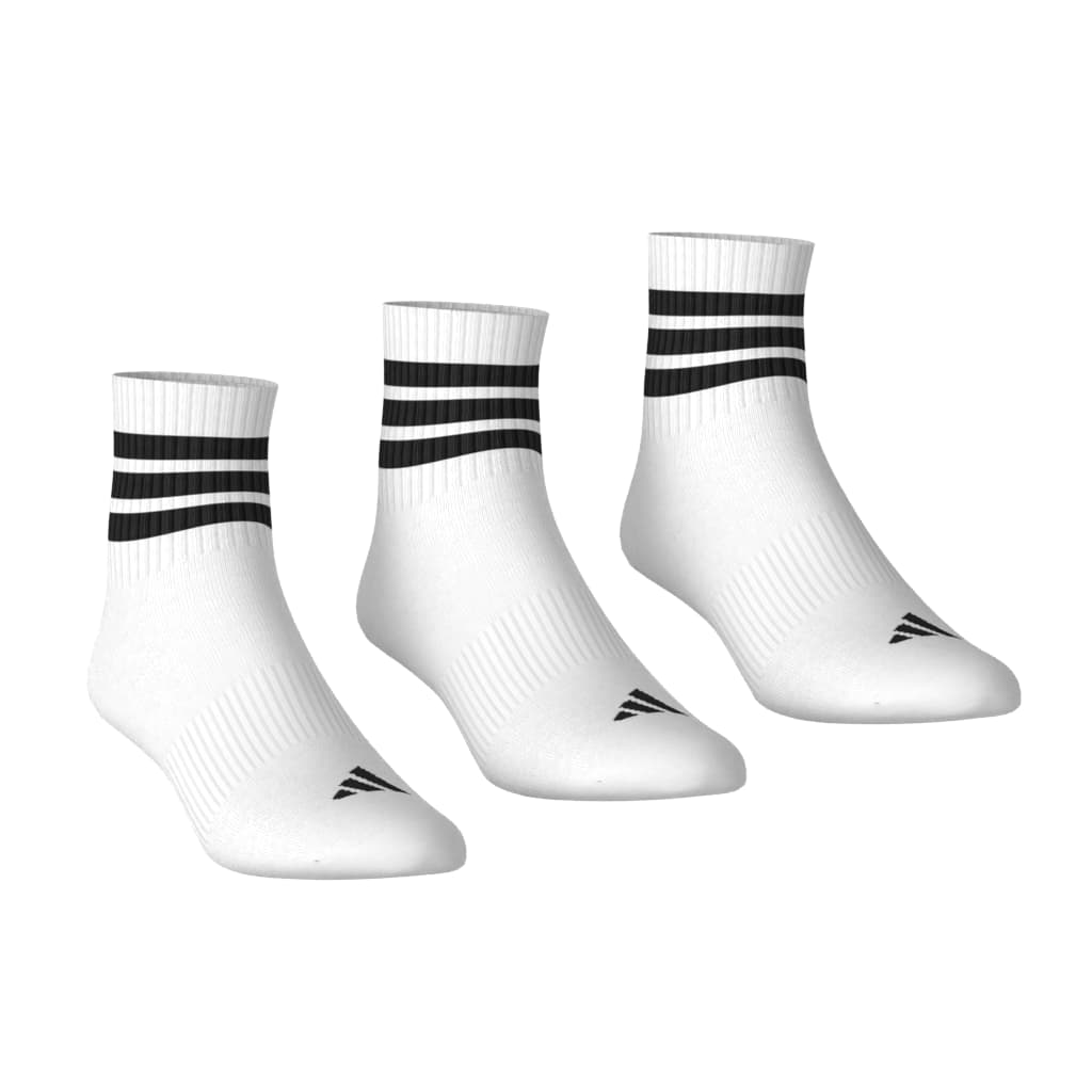 3-Stripes Cushioned Sportswear Mid-Cut Socks in a Pack of 3