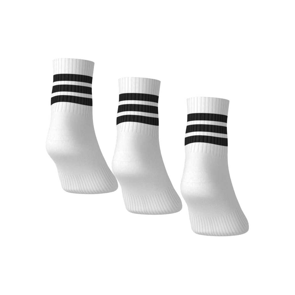 3-Stripes Cushioned Sportswear Mid-Cut Socks in a Pack of 3