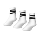 3-Stripes Cushioned Sportswear Mid-Cut Socks in a Pack of 3