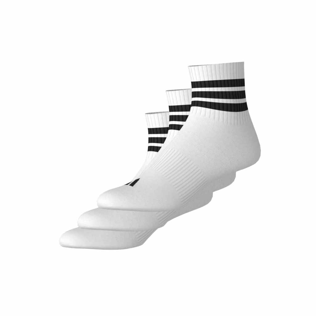 3-Stripes Cushioned Sportswear Mid-Cut Socks in a Pack of 3