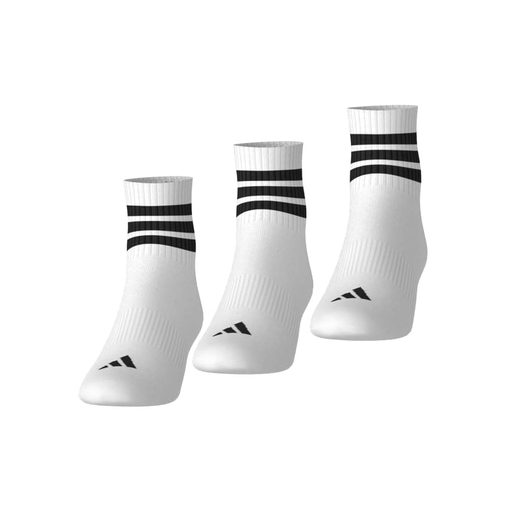 3-Stripes Cushioned Sportswear Mid-Cut Socks in a Pack of 3
