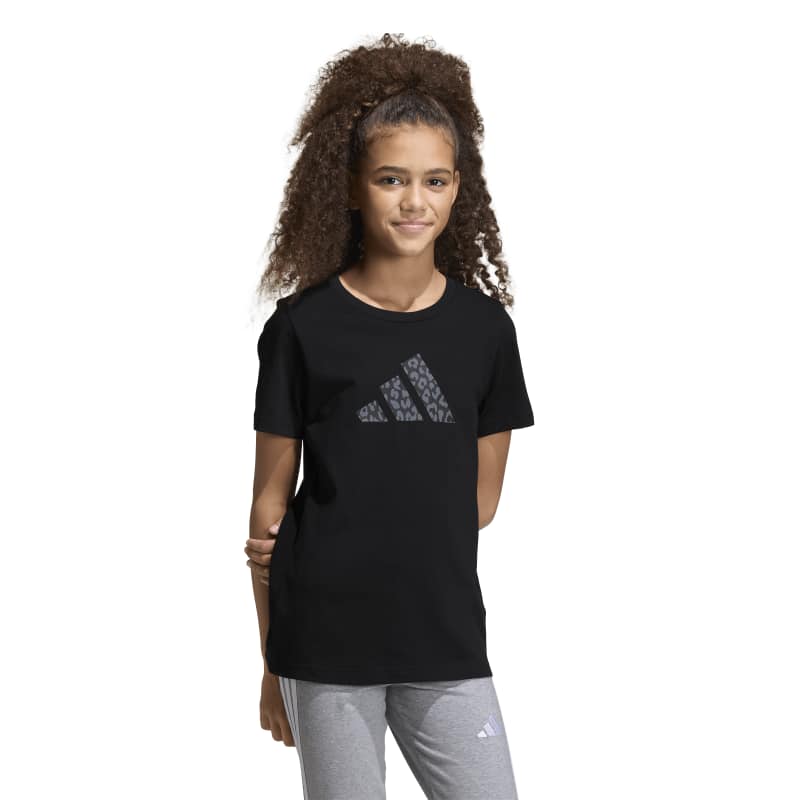 Junior Girls Animal Print Graphic T-Shirt