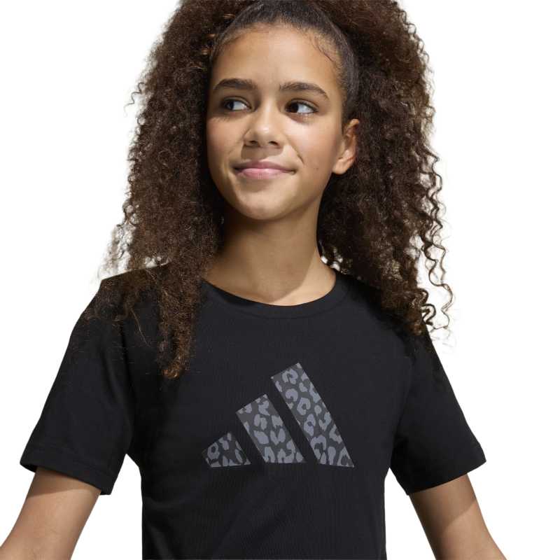 Junior Girls Animal Print Graphic T-Shirt
