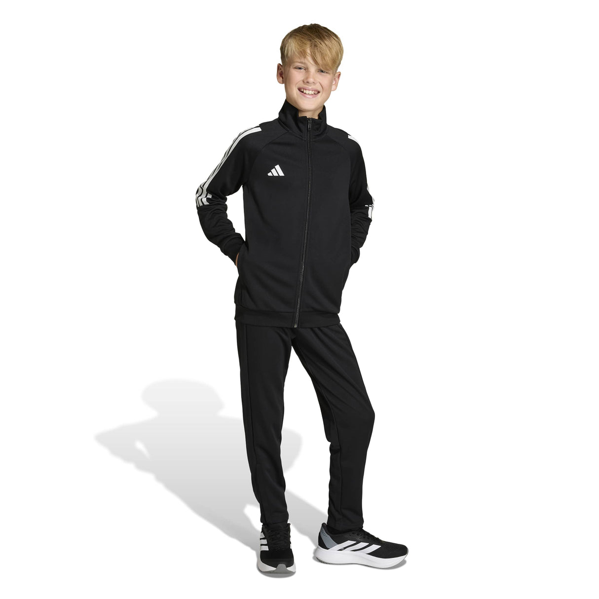 Kids Adidas Sereno Tracksuit, Black