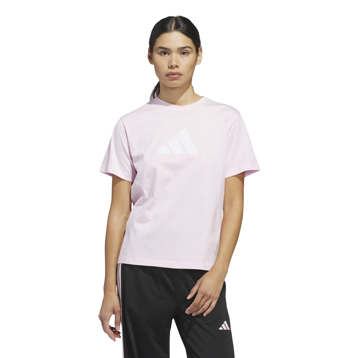 TEXTURED GINGHAM BIG LOGO GRAPHIC T-SHIRT