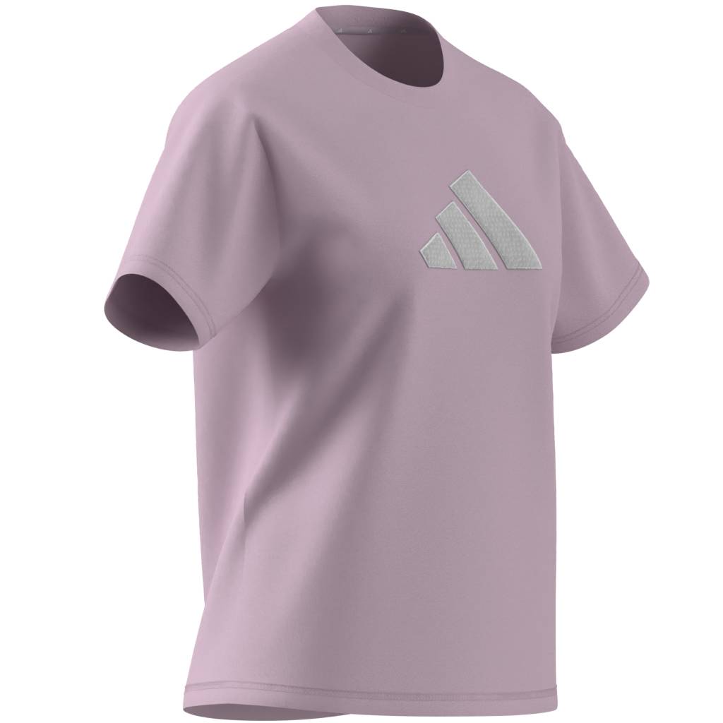 TEXTURED GINGHAM BIG LOGO GRAPHIC T-SHIRT