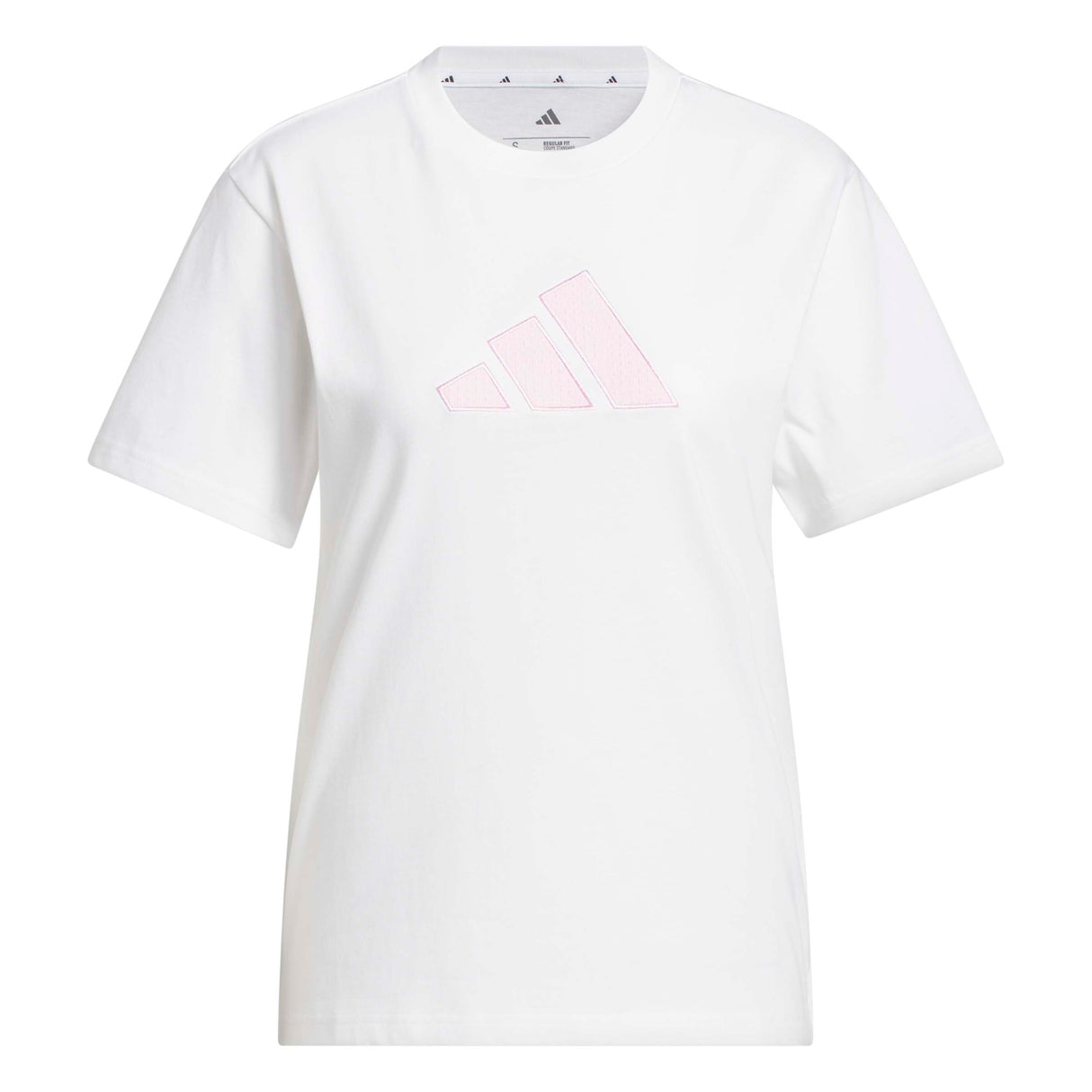 TEXTURED GINGHAM BIG LOGO GRAPHIC T-SHIRT